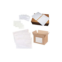 Packing boxes, envelopes for parcels