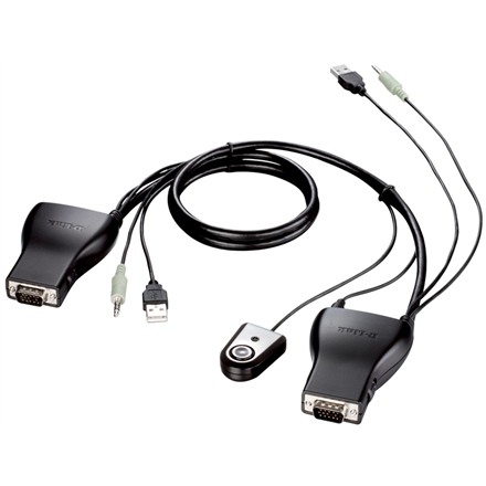 D-Link KVM-221 2-Port USB KVM Switch with Audio Support KVM(Keyboard/Video/Mouse) Switch