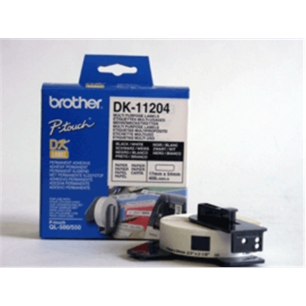 Brother DK-11204 Multi Purpose Labels White