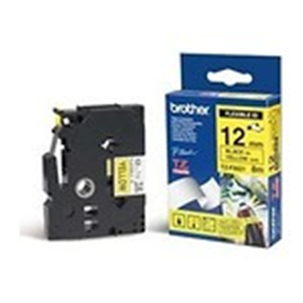 Brother TZe-FX631 Flexible ID Laminated Tape Black on Yellow