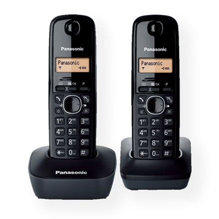 Panasonic Cordless KX-TG1612FXH Black