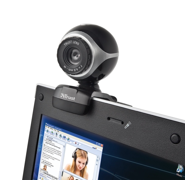 CAMERA WEBCAM USB2 EXIS/BLACK/SILVER 17003 TRUST