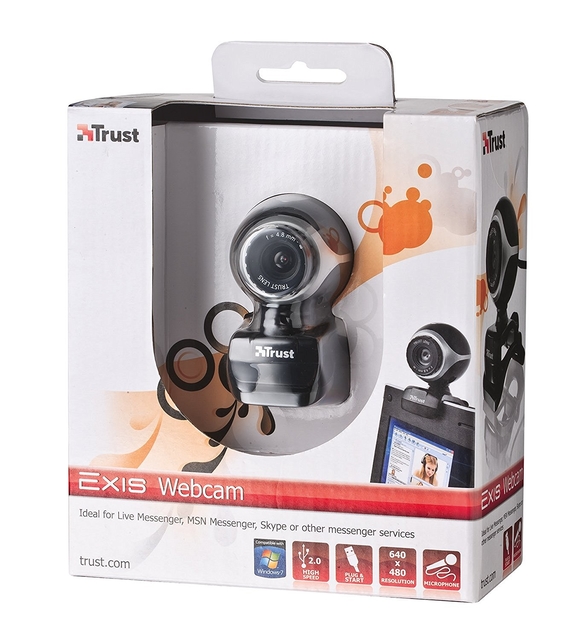 CAMERA WEBCAM USB2 EXIS/BLACK/SILVER 17003 TRUST