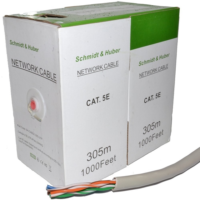 CABLE CAT5E UTP 305M GRAY/UPC-5004E-SOL GEMBIRD