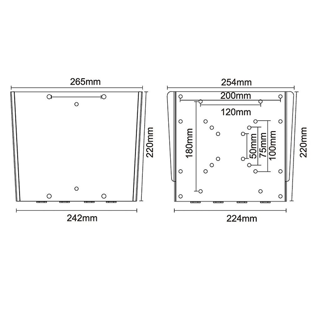 TV SET ACC WALL MOUNT SILVER/10-40" FPMA-W110 NEOMOUNTS