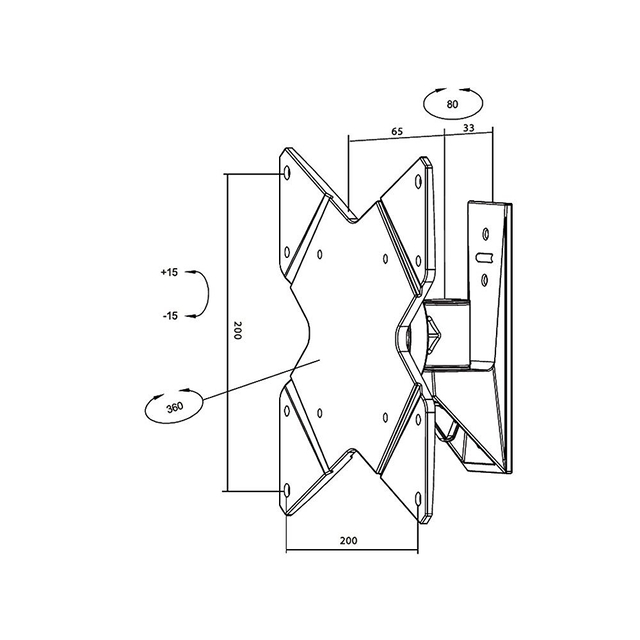 TV SET ACC WALL MOUNT BLACK/10-40" FPMA-W815 NEOMOUNTS