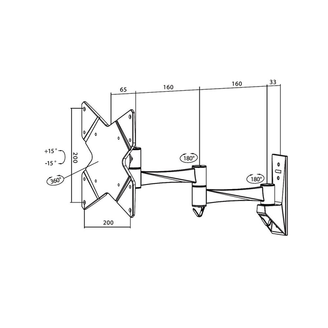 TV SET ACC WALL MOUNT BLACK/10-40" FPMA-W835 NEOMOUNTS