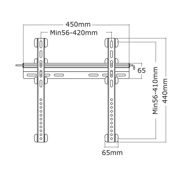 TV SET ACC WALL MOUNT 23-52"/PLASMA-W040BLACK NEOMOUNTS