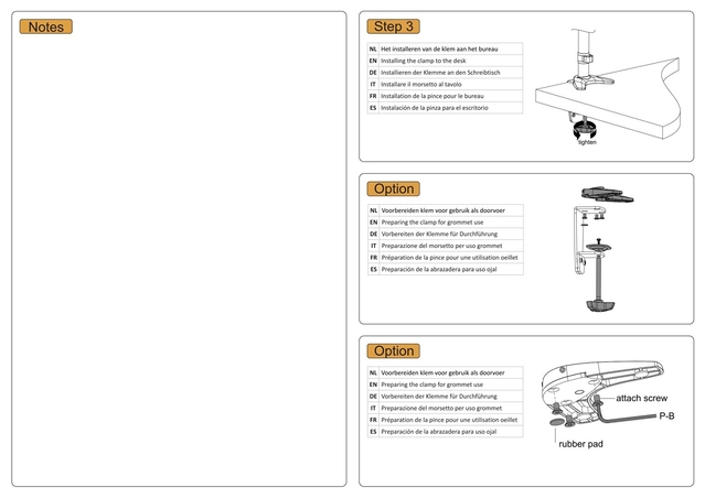 TV SET ACC DESK MOUNT 10-24"/FPMA-D1330DBLACK NEOMOUNTS