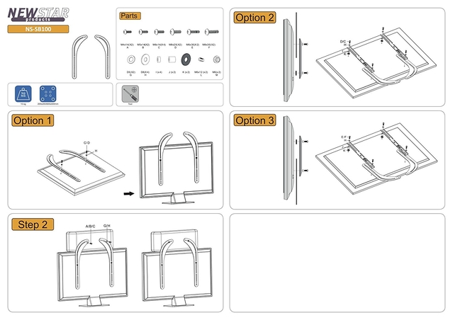 NEWSTAR Black NS-SB100