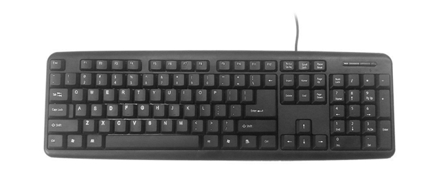 KEYBOARD STANDART USB ENG/BLACK KB-U-103 GEMBIRD