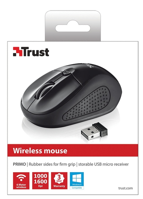 MOUSE USB OPTICAL WRL PRIMO/20322 TRUST