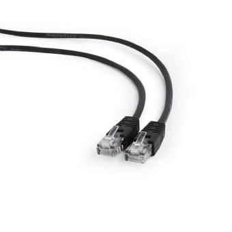 PATCH CABLE CAT5E UTP 0.5M/BLACK PP12-0.5M/BK GEMBIRD