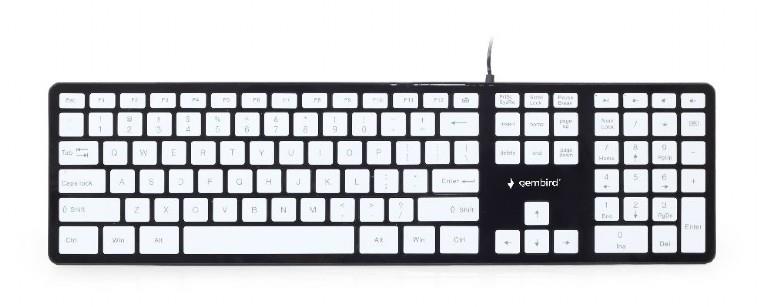 KEYBOARD MULTIMEDIA USB ENG/CHOCOL. KB-MCH-02-BKW GEMBIRD