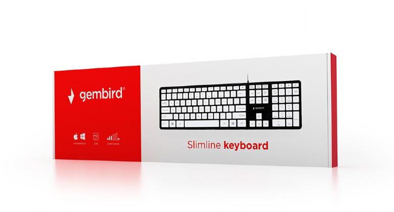 KEYBOARD MULTIMEDIA USB ENG/CHOCOL. KB-MCH-02-BKW GEMBIRD