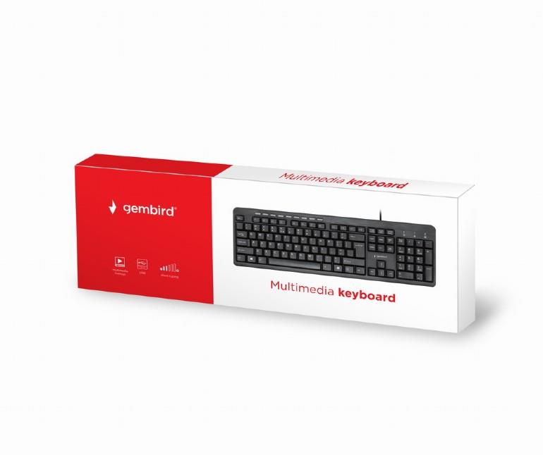 KEYBOARD MULTIMEDIA USB RUS/KB-UM-106-RU GEMBIRD