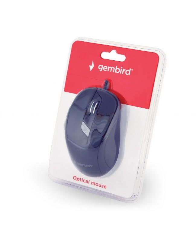 MOUSE USB OPTICAL/BLACK MUS-4B-02 GEMBIRD