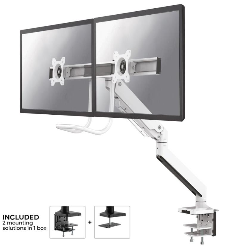 MONITOR ACC DESK MOUNT 10-32"/NM-D775DXWHITE NEOMOUNTS