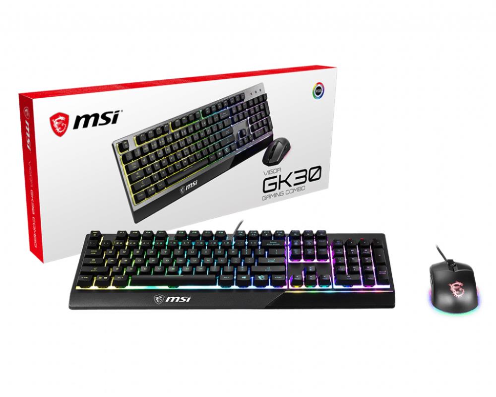 KEYBOARD +MOUSE/VIGOR GK30 COMBO US MSI