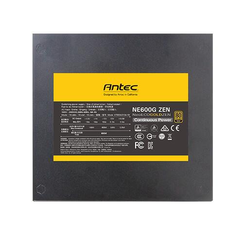 ANTEC 600 Watts Efficiency 80 PLUS GOLD PFC Active