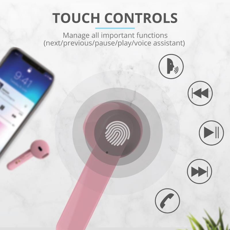 HEADSET PRIMO TOUCH BLUETOOTH/PINK 23782 TRUST