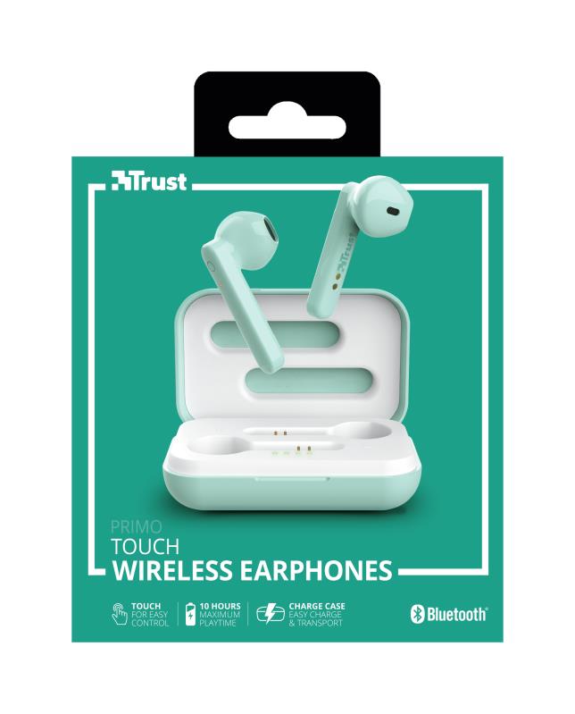 HEADSET PRIMO TOUCH BLUETOOTH/MINT 23781 TRUST