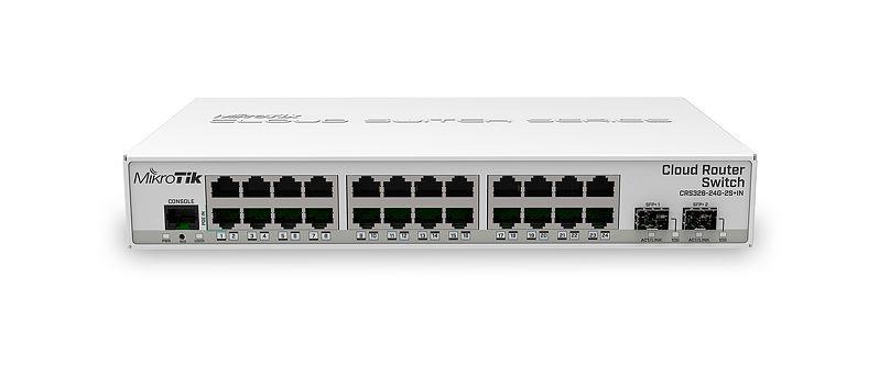 MIKROTIK CRS326-24G-2S+IN 24x10Base-T / 100Base-TX / 1000Base-T 2xSFP+