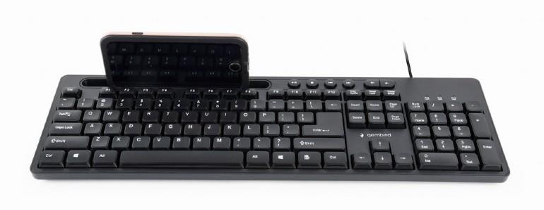 KEYBOARD MULTIMEDIA USB ENG/BLACK KB-UM-108 GEMBIRD