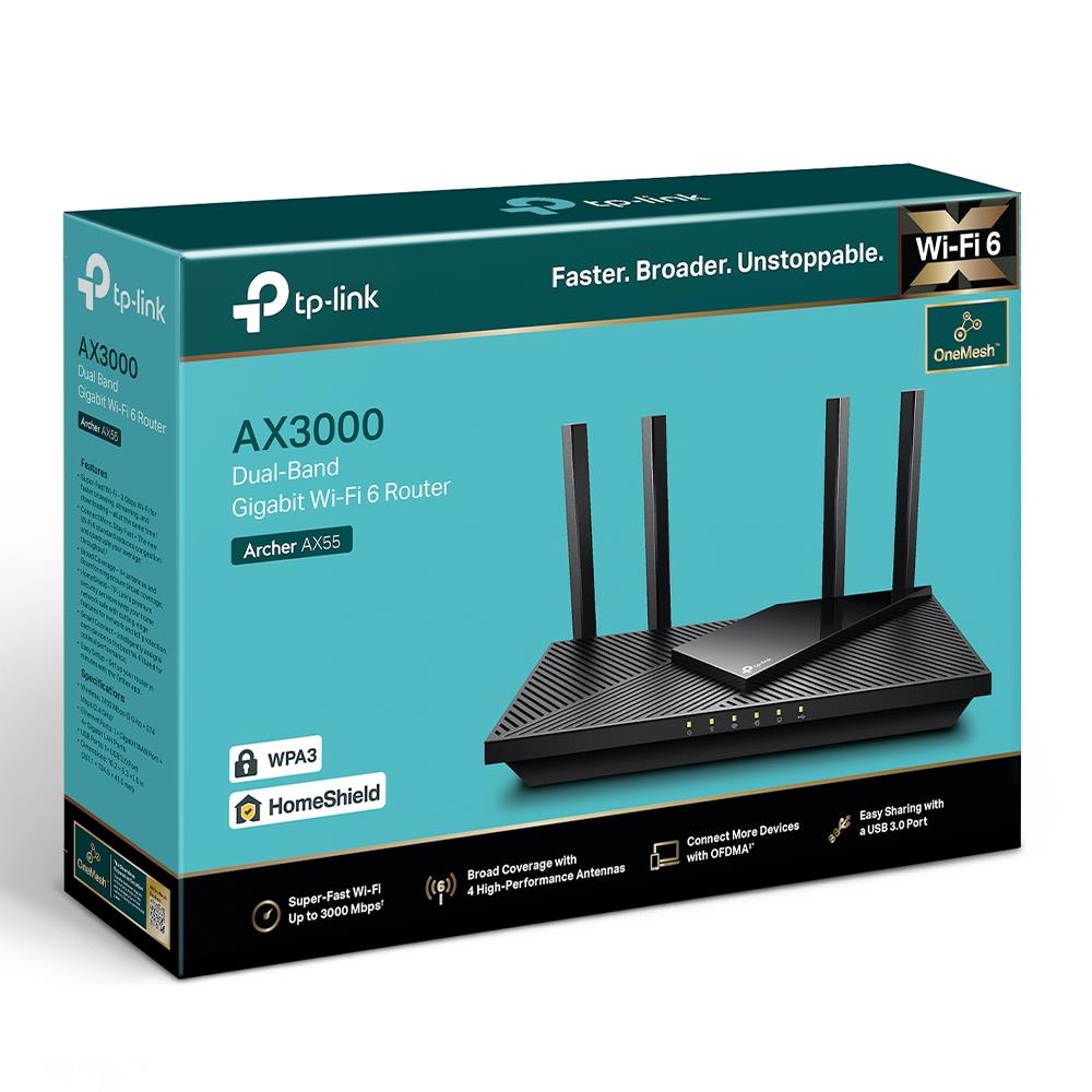 TP-LINK Wireless Router 3000 Mbps Wi-Fi 6