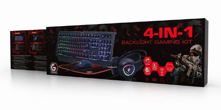 KEYBOARD USB GAMING KIT ENG/PHANTOM GGS-UMGL4-01 GEMBIRD