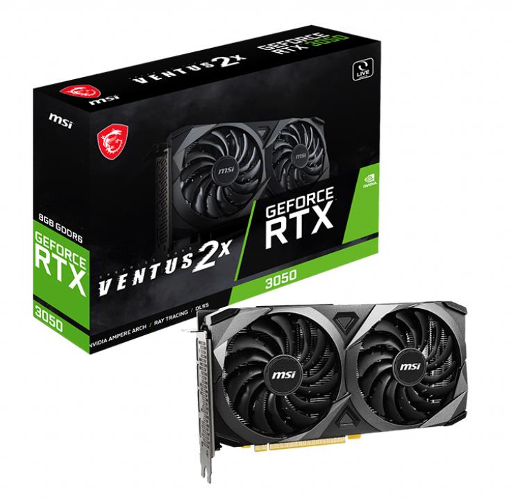 Graphics Card MSI NVIDIA GeForce RTX 3050 8 GB