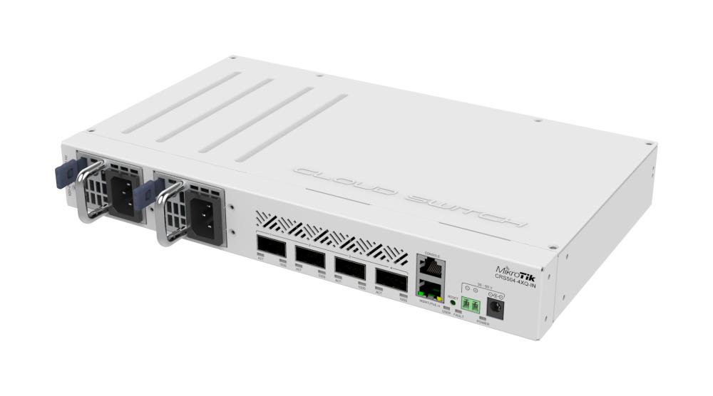 MIKROTIK CRS504-4XQ-IN Rack 1U 1x10Base-T / 100Base-TX