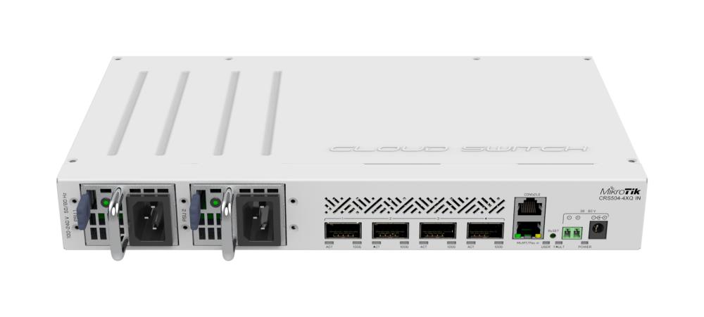 MIKROTIK CRS504-4XQ-IN Rack 1U 1x10Base-T / 100Base-TX