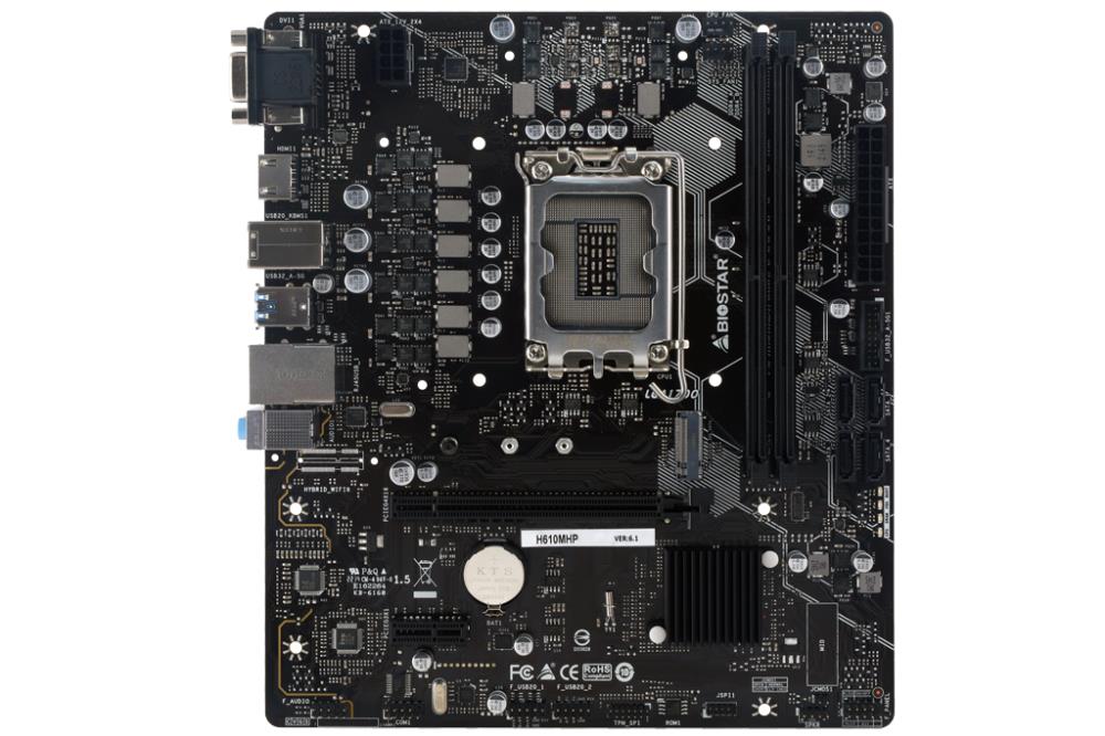 BIOSTAR Intel H610 LGA1700 MicroATX