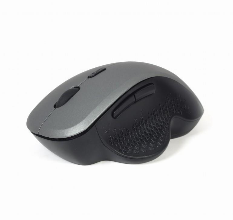 MOUSE USB OPTICAL WRL BLACK/SP. GREY MUSW-6B-02-BG GEMBIRD