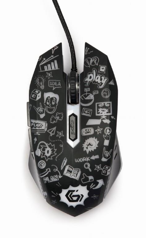 MOUSE USB OPTICAL BLACK/MUS-6B-GRAFIX-01 GEMBIRD