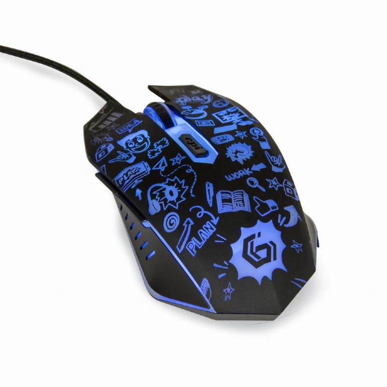 MOUSE USB OPTICAL BLACK/MUS-6B-GRAFIX-01 GEMBIRD