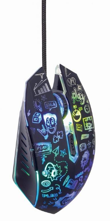 MOUSE USB OPTICAL BLACK/MUS-6B-GRAFIX-01 GEMBIRD