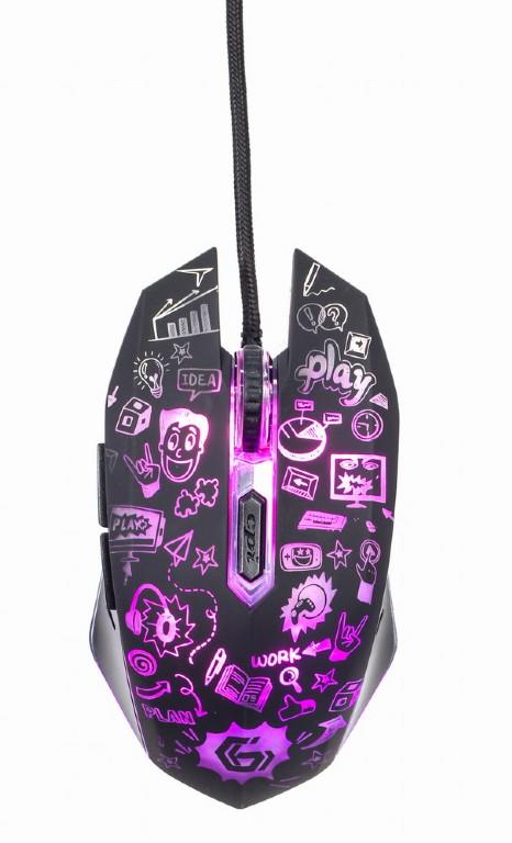 MOUSE USB OPTICAL BLACK/MUS-6B-GRAFIX-01 GEMBIRD