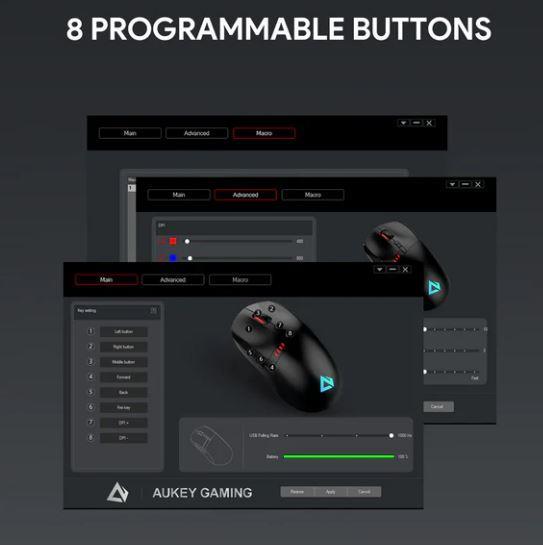 MOUSE USB OPTICAL WRL GM-F5/GAMING ITAN1011056A AUKEY