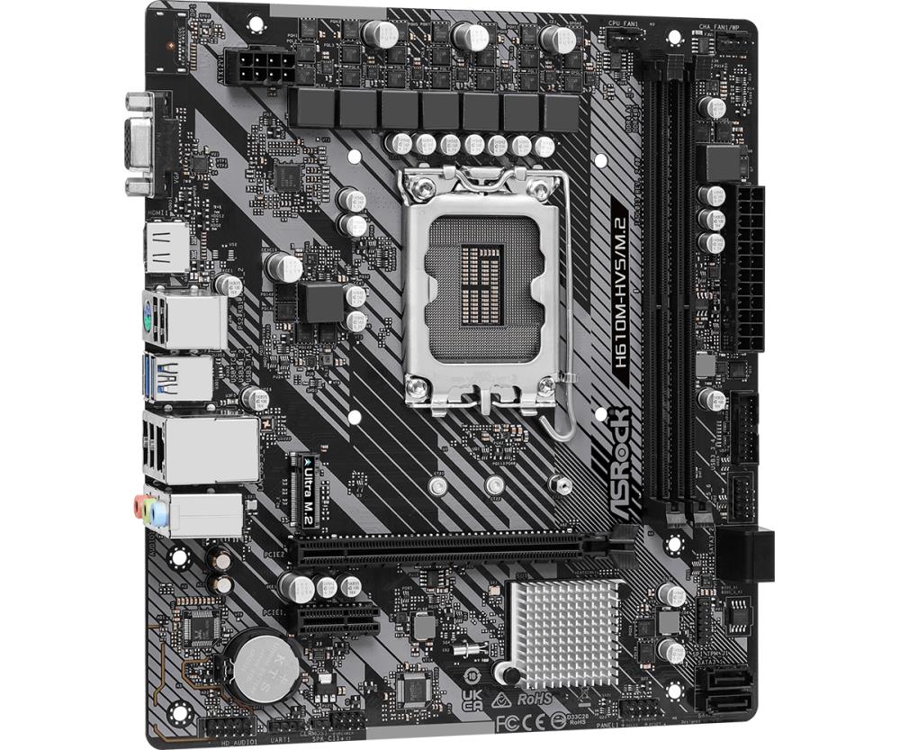 ASROCK Intel H610 LGA1700 MicroATX