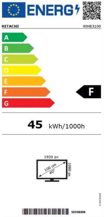 HITACHI 40" FHD 1920x1080