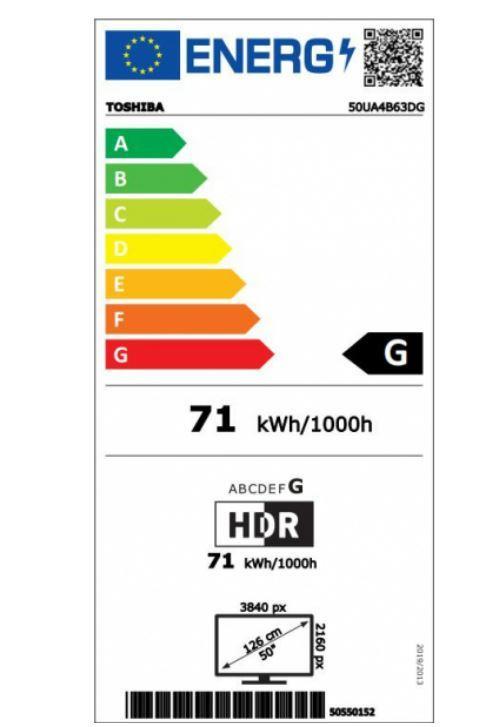 TOSHIBA 50" 4K/Smart 3840x2160