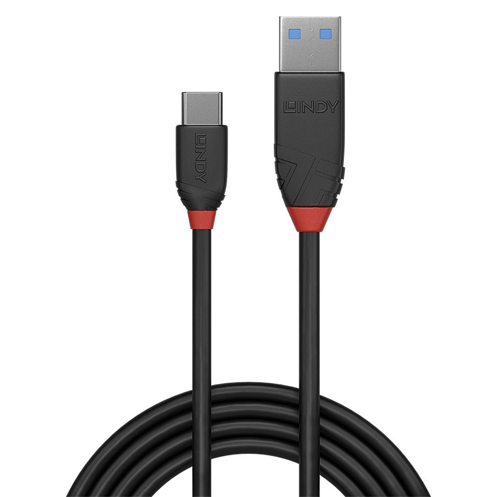 CABLE USB3.2 A-C 1.5M/BLACK 36917 LINDY