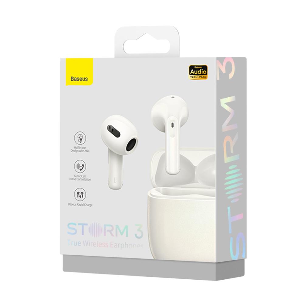 HEADSET WRL STORM 3/WHITE NGTW140102 BASEUS