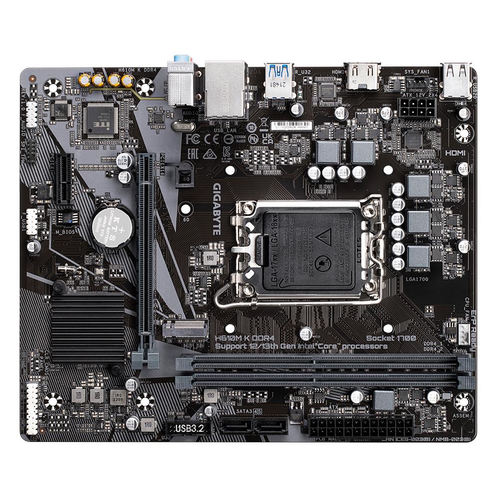 GIGABYTE Intel H610 LGA1700 Micro-ATX