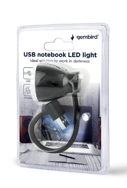 NB ACC LIGHT LED USB/BLACK NL-02 GEMBIRD
