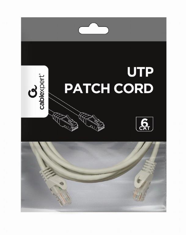 PATCH CABLE CAT6 UTP 3M/GREY PP6U-3M GEMBIRD