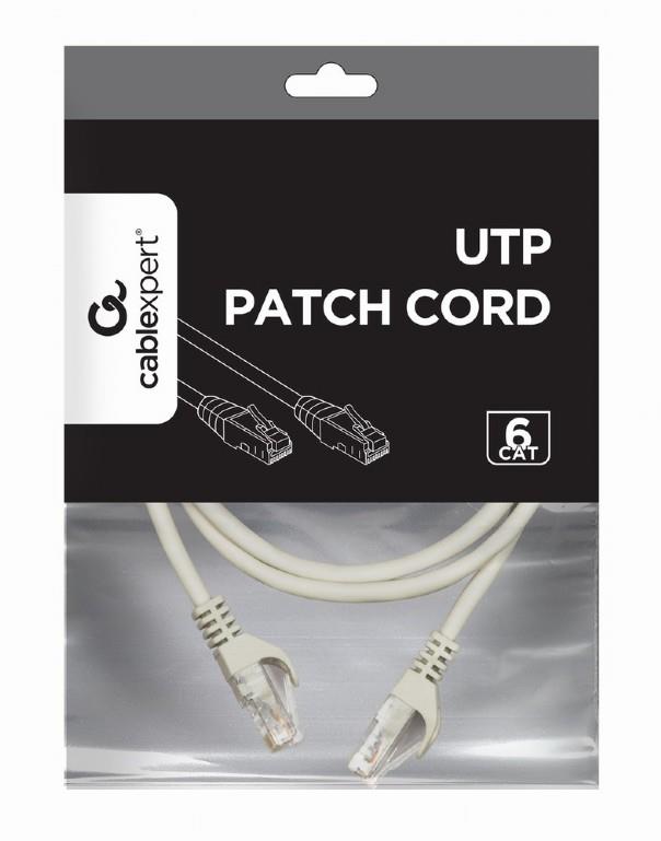 PATCH CABLE CAT6 UTP 2M/GREY PP6U-2M GEMBIRD