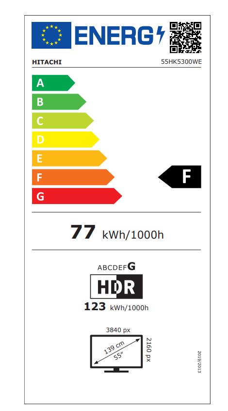 HITACHI 55" 4K/Smart 3840x2160
